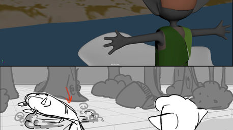 Storyboard Comparison / Poseblock - Fish